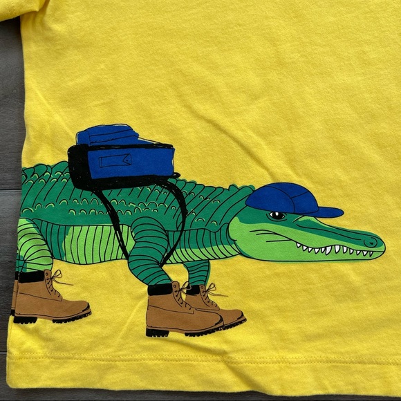 NWT Hanna Andersson Crocodile Shirt & French Terry Shorts 100 (4 yr) - Picture 3 of 10